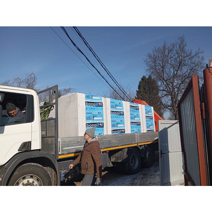 Газобетонный блок Бонолит D500 600х75х250 мм фото 2