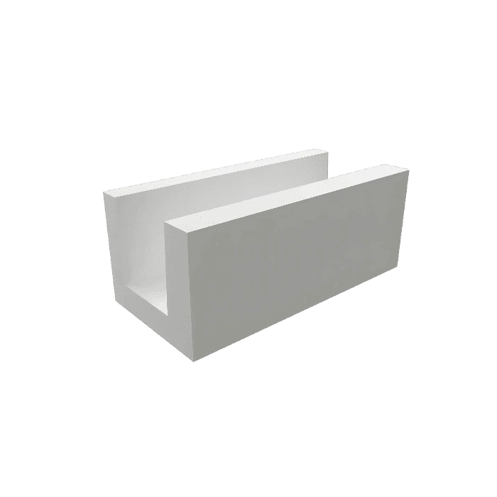 П(U) образный блок из газобетона Бонолит D500 500х300х250 мм